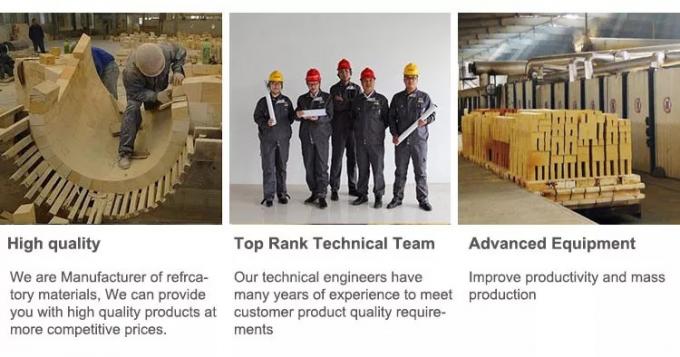 Промышленный печь подвешенный огонь кирпич Отличная термоупорность Рефракторный высокий алюминий Анкерные кирпичи для горячей печи 2
