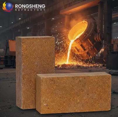 Rongsheng высокотемпературные магниевые кирпичи 92 95 MGO магниевые кирпичи теплохранилища Рефракторные магниевые кирпичи 230x114x65 мм