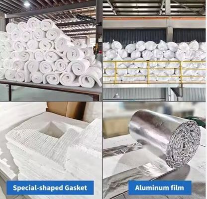 Теплоизоляционный материал для печи 1260 Покрытие из керамических волокон 128 кг/м3 160 кг/м3 Покрытие из алюминиевых силикатных волокон