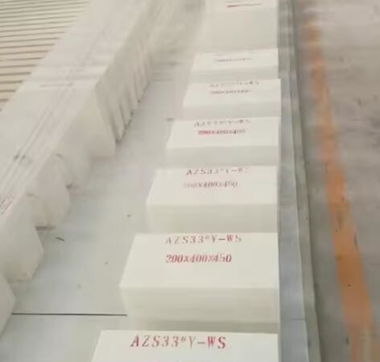 Производственная цена Сплавленный Цирконий Корундальный Кирпич Azs Рефракторный Кирпич Для Стеклопечи