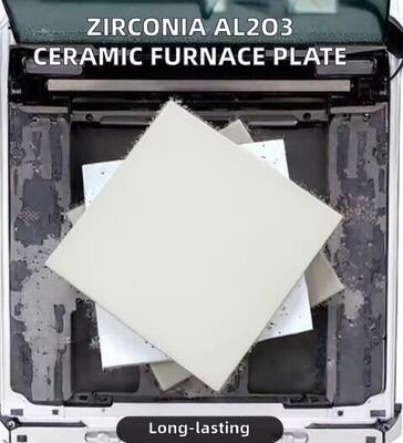 Алюмооксидная керамическая пластина из диоксида циркония для высокотемпературных печей, промышленное керамическое применение, индивидуальная резка, гибка, обработка