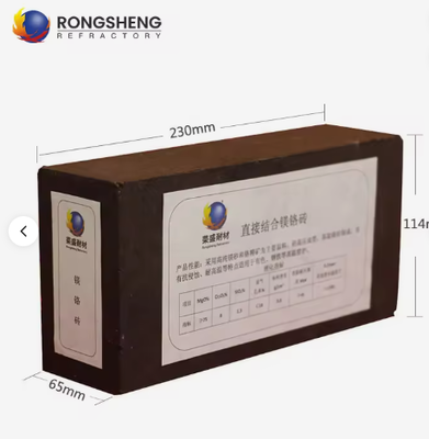 Rongsheng высокотемпературные магниевые кирпичи 92 95 MGO магниевые кирпичи теплохранилища Рефракторные магниевые кирпичи 230x114x65 мм