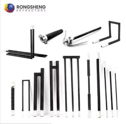 Высокотемпературный нагревательный элемент из карбида кремния U, W, H, спирального, прямого типа, нагревательный стержень Sic для спекательной печи