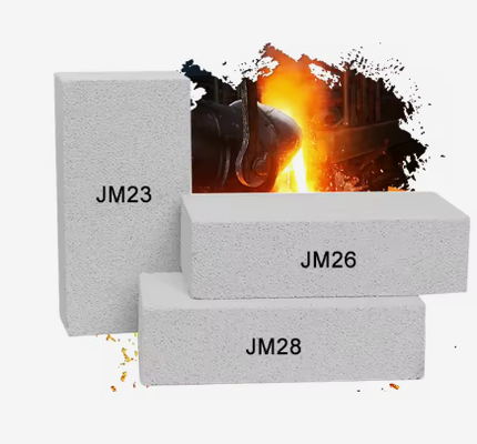 Огнеупорный легковесный муллитовый кирпич Rongsheng Jm23 Jm26 Jm28 Jm32, 1800C, белый
